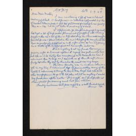 Letter [copy], 6 September 1949, from Herries Beattie to Elsie K. Morton