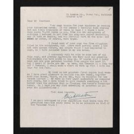 Letter, 4 October 1948, from Elsie K. Morton, to Herries Beattie