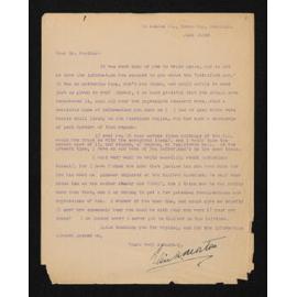 Letter, 15 June 1948, from Elsie K. Morton, to Herries Beattie