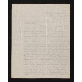 Letter, 23 October 1911, from Fred L. Mieville, to Herries Beattie