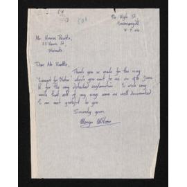 Letter, 8 July 1964, from Mervyn McLean, to Herries Beattie
