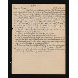 Letter [copy], 5 June 1947, from Herries Beattie, to D.G. Herron