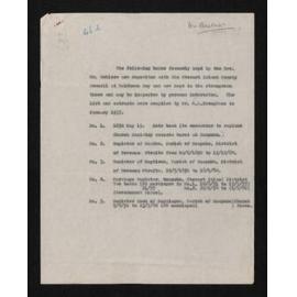 Typescript of extracts from the early registers of J.F.H. Wohlers