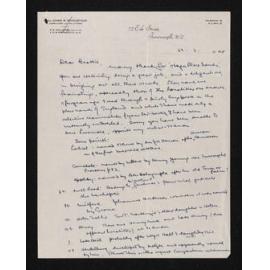 Letter, 23 February 1948, from Fred Hall-Jones, to Herries Beattie