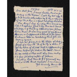 Letter [copy], 25 February 1946, from Herries Beattie, to F.G. Hall Jones