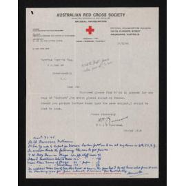Letter, 15 May 1945, from H.O.A.D. Burrowes, to Herries Beattie