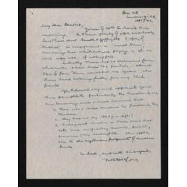 Letter, 22 May 1942, from Fred Hall-Jones, to Herries Beattie