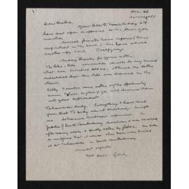 Letter, [n.d.], from Fred Hall-Jones, to Herries Beattie