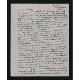 Letter, 17 November 1941, from Fred Hall-Jones, to Herries Beattie