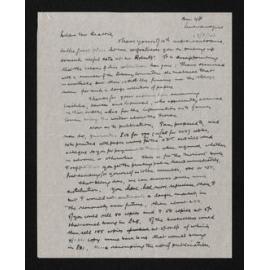 Letter,18 September 1941, from Fred Hall-Jones to Herries Beattie