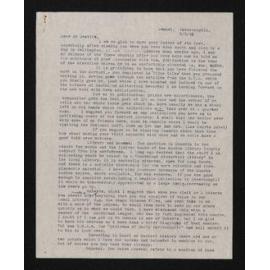 Letter, 8 September 1941, from Fred Hall-Jones to Herries Beattie