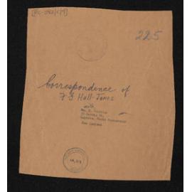Letter, 16 January 1937, from F.G. Hall-Jones, to Herries Beattie