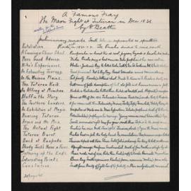 Synopsis of article written by Herries Beattie for the Southland Times entitled 'A famous fray : the Māori fight at Tuturau in Dec 1836'