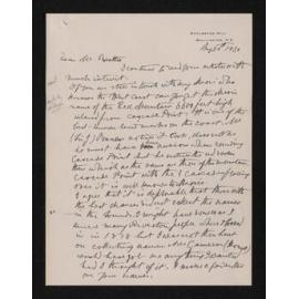 Letter, 20 August 1930, from Frederick Chapman, to Herries Beattie