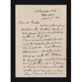 Letter, 22 June 1930, from Frederick Chapman, to Herries Beattie