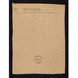 Letter, 18 July 1930, from Frederick Chapman, to Herries Beattie, including annotations from Herries Beattie listing letters sent by Chapman