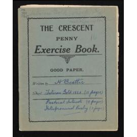 Notebook concerning Tuturau gold, pastoral interests, interprovincial rivalry