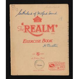 Notebook entitled, 'Sutherland of Milford Sound'