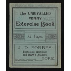 Notebook entitled, 'General facts about the progress of the south, Otago Witness, Jan 1857-31 Dec 1860'