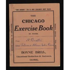 Notebook entitled, 'Tuturau and Hokonui Native Reserves'