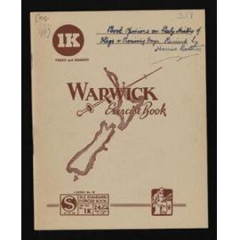 Notebook entitled, 'Book opinions on early history of Otago and pioneering days reviewed by Herries Beattie'