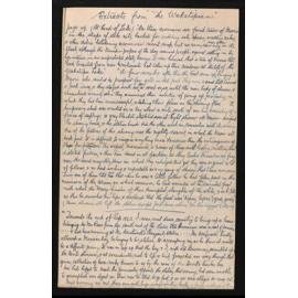 Notes containing handwritten extracts from A. H. Duncan's 'The Wakatipians'