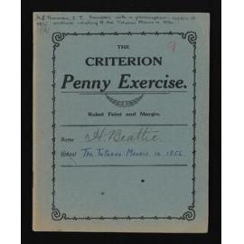 Notebook containing handwritten extracts on the Tuturau Māori from  J. T. Thomson's book, 'Rambles with a philosopher'