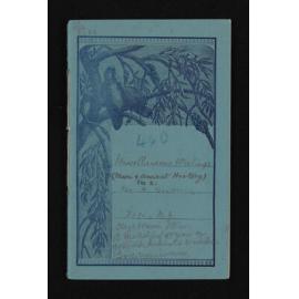 Notebook entitled, 'Miscellaneous writings; Maori and ancient history, vol 2'