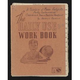 Notebook entitled, 'A number of Maori subjects mostly controversial from a Murihiku standpoint'