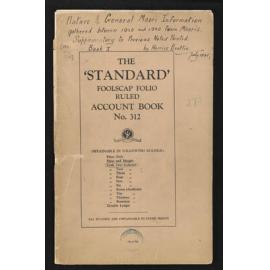 'Nature and general Maori information gathered between 1920 and 1940 from Maoris, supplementary to previous notes printed, book 1'