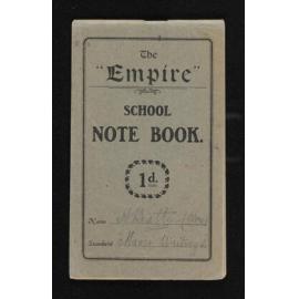 Notebook entitled, 'Maori writings'