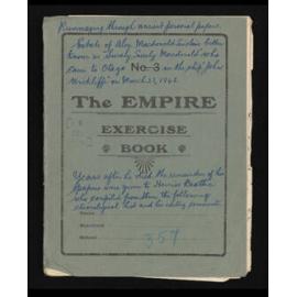 Index and comments on the personal papers of 'Surely, surely' Macdonald Sinclair, compiled by Herries Beattie.