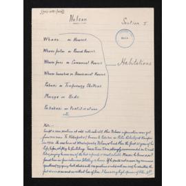 Record of interviews with Māori in Nelson, sections 1 to 28