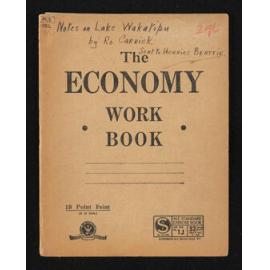 Notes on Lake Wakatipu, given to Herries by Robert Carrick