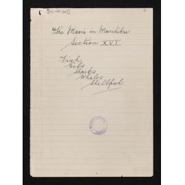 Record of interviews with South Island Māori, entitled, 'The Maori in Murihiku', sections 16 to 24