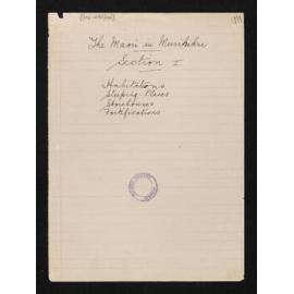 Record of interviews with South Island Māori, entitled, 'The Maori in Murihiku', sections 1 to 15