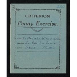 Notebook entitled, 'An old letter (Otago in 1848); Some data from pioneers'