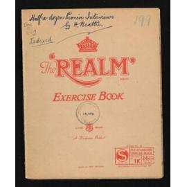 Notebook containing half-a-dozen pioneer interviews