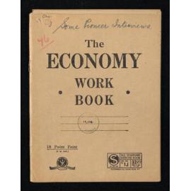 Notebook containing some pioneer interviews