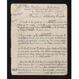 Manuscript of 'Maori place names of Canterbury'