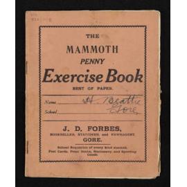 Notebook manuscript entitled 'Supplement to W.H.S. Roberts' 'Place-names of Otago & Southland' collected and written by Herries Beattie