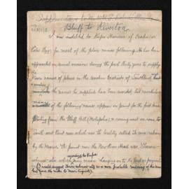 Notebook manuscript entitled 'Supplement to W.H.S. Roberts' 'Place-names' including information on Southland place names 