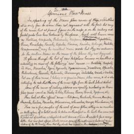 Manuscript entitled 'Spurious Place-Names' written by Herries Beattie as a contribution to W.H.S. Roberts', 'Place names and early history of Otago and Southland'