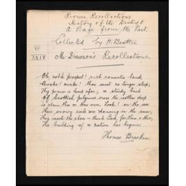 Manuscript of 'Pioneer recollections', part 1, chapter 24