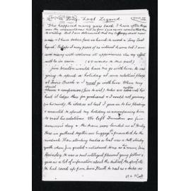 Photocopy of the manuscript, 'A long-lost legend'