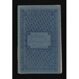 Notebook entitled 'Gore, February 5th 1900' containing manuscript entitled 'Grandfather Crane (2) continued'