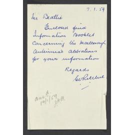 Papers relating to the Marlborough centenary