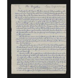 Manuscript entitled, 'The fugitive', by Inexperience