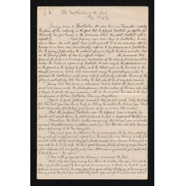 Manuscript entitled, 'The footballer and the girl', by Rugby