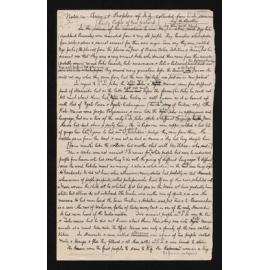 An incomplete manuscript entitled, 'Early people of New Zealand'